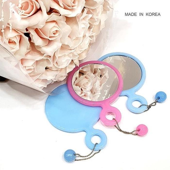 모으다 협력업체 셀러허브뷰티 ST-206무드 귀여미원형고리손거울(스카이블루 핑크) 10개