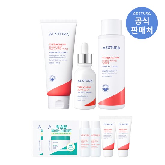 [에스트라]테라크네 365 액티브 세럼 30ml + 토너 200ml + 클렌징 폼 200g
