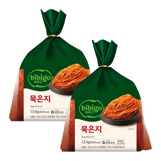 [비비고](CJ제일제당) 묵은지 김치 1.5KG x 2개