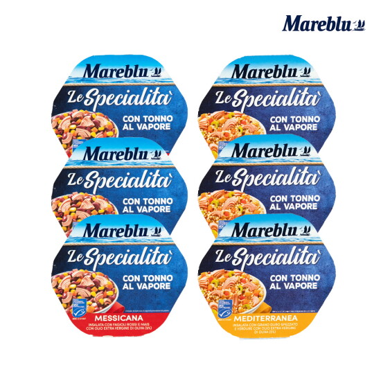 [마레블루][6개구성] Mareblu 지중해식 샐러드 3팩 + 멕시칸 샐러드 3팩