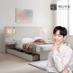 [금성침대 X 베드리움][롯데 단독][베드리움]  앰비언트 LED 호텔침대 K + NEW 코지슬립 유로탑
