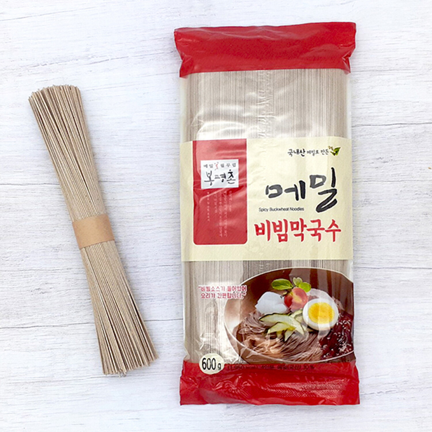 봉평농원 (봉평촌) 메밀비빔막국수 (600g x 3개)