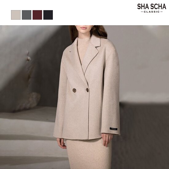 [홈쇼핑인기]샤샤 울블렌드 핸드메이드 하프코트