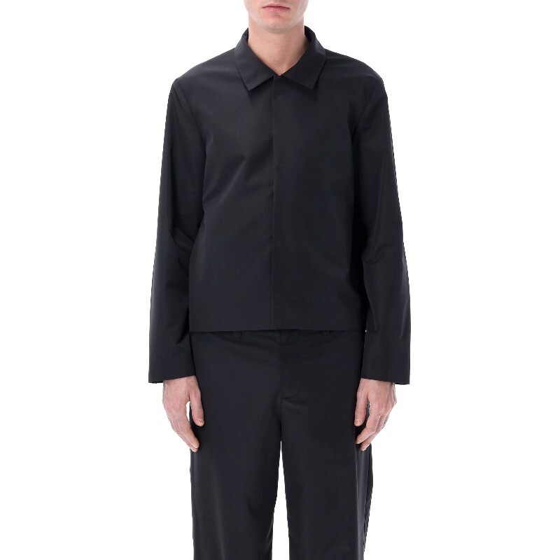 어도어럭스 베르너 컬 울 블렌드 히든 스냅 오피서 재킷 164B8 009