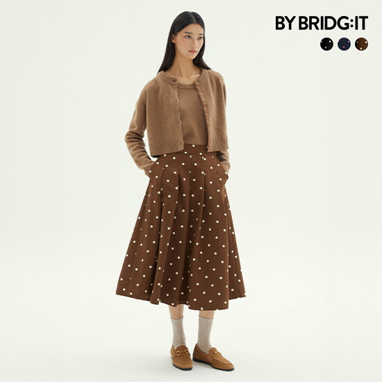 [바이브리짓](런칭가 59,900원)(24FW) 도트 스커트 1종
