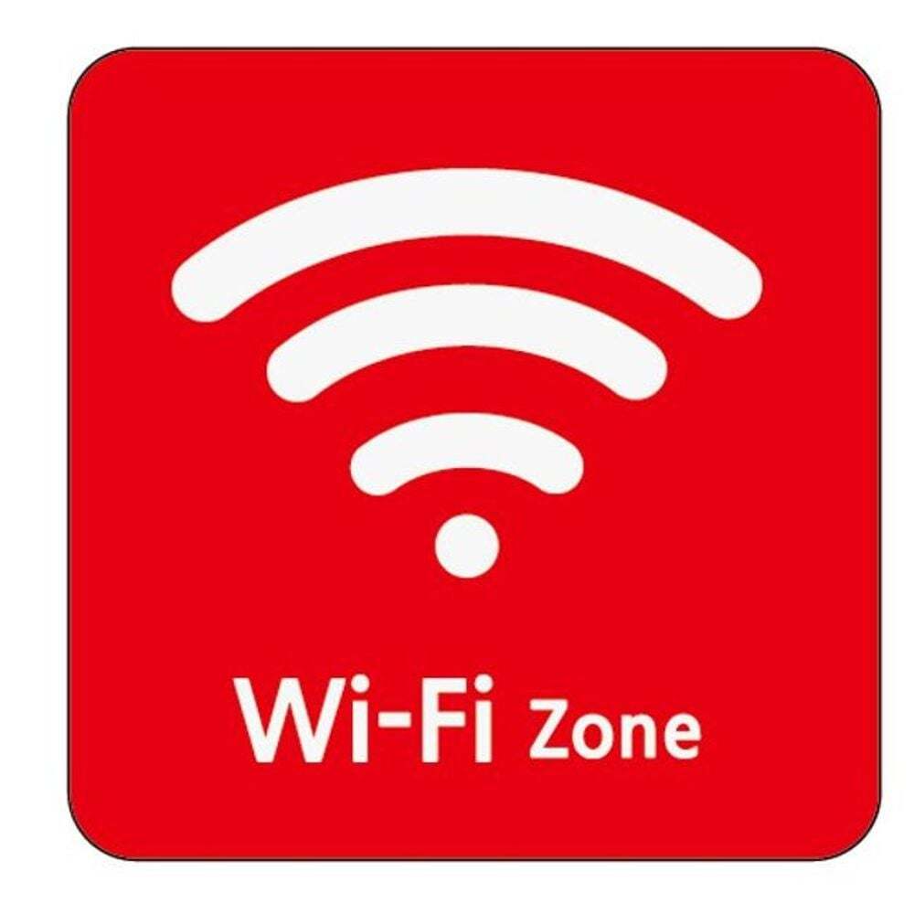 쇼핑시대 친절한탄씨 (5개묶음) 와이파이존 Wi-Fi 아크릴 표지판 120x120mm