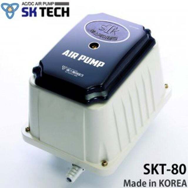 위더스샵 오너클랜 대형 에어펌프 SKT-80 무소음 횟집 수족관 물고기 산소공급기