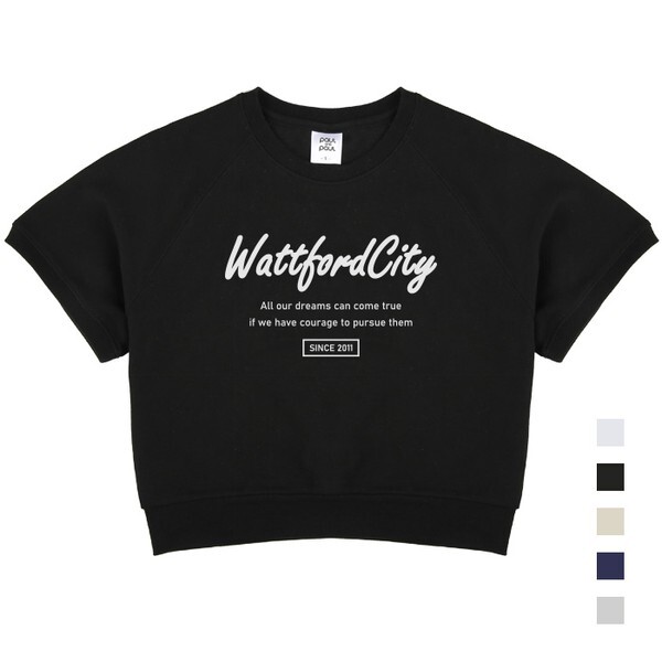 폴앤폴 [하프클럽/폴앤폴]왓포드2011 나그랑 크롭 반팔 맨투맨 5컬러