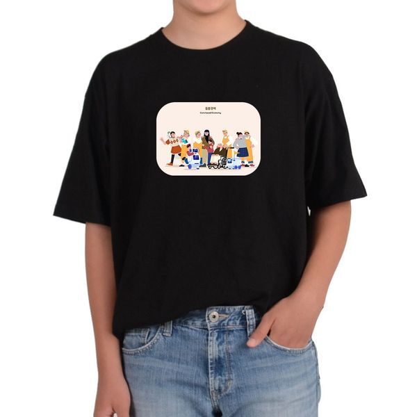 알티피아 알티피아 [하프클럽/알티피아]비캔버스BECANVAS 32수2합 피그먼트반팔티 돌봄경제 AI로봇 아기돌보미 가사도우미 멘토 모든색상사이즈