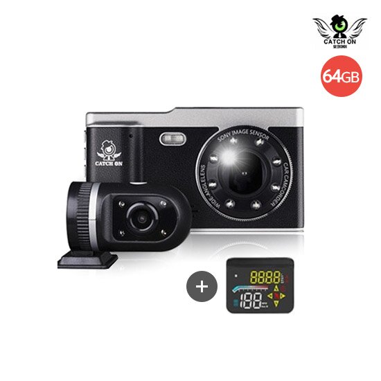 [64GB] 캐치온 2채널 블랙박스 호크아이(FHD505)+특별구성 HUD