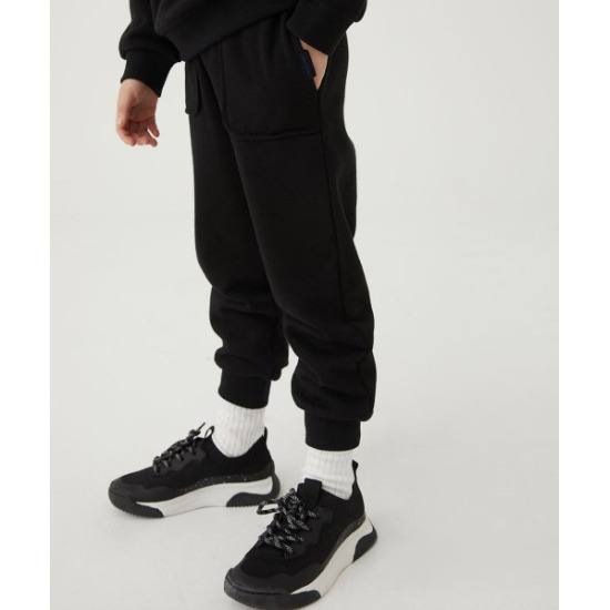 ○[얼킨] 리플렉티브 로고 오가닉 팬츠 크림, 블랙 Reflective Logo Organic Pants_Cream, Black