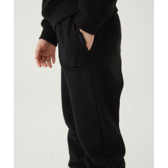 ○[얼킨] 리플렉티브 로고 오가닉 팬츠 크림, 블랙 Reflective Logo Organic Pants_Cream, Black
