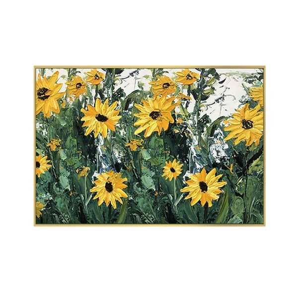 알티피아 [하프클럽/알티피아]그림액 인테리어 B 120cm 캔버스 입체 80cm 해바라기