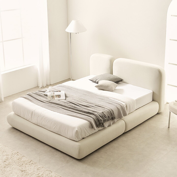 채우리 [채우리] 단잠 델라 아쿠아텍스 기능성 패브릭 호텔 평상형 침대 Q 본넬매트리스 [착불]