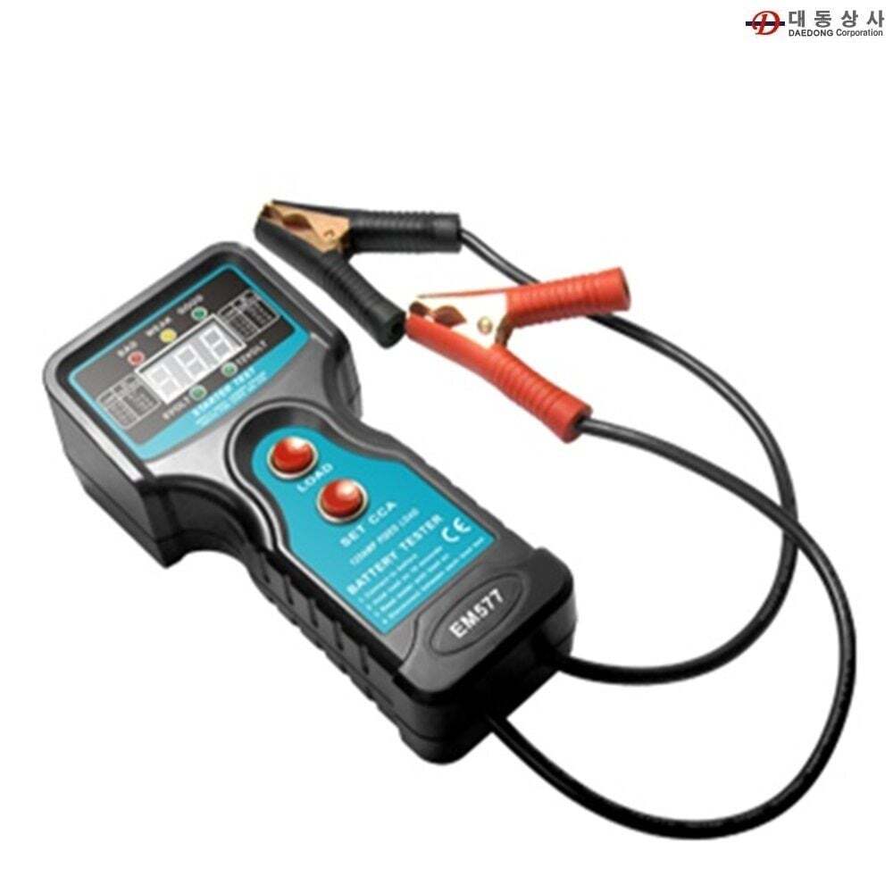 에이치플러스몰 자동차 배터리테스터기 EM-577 6V 12V CCA 스타터모타