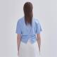 [라이][라이] LIE 언발란스 포인트 반팔 티셔츠 스카이 블루