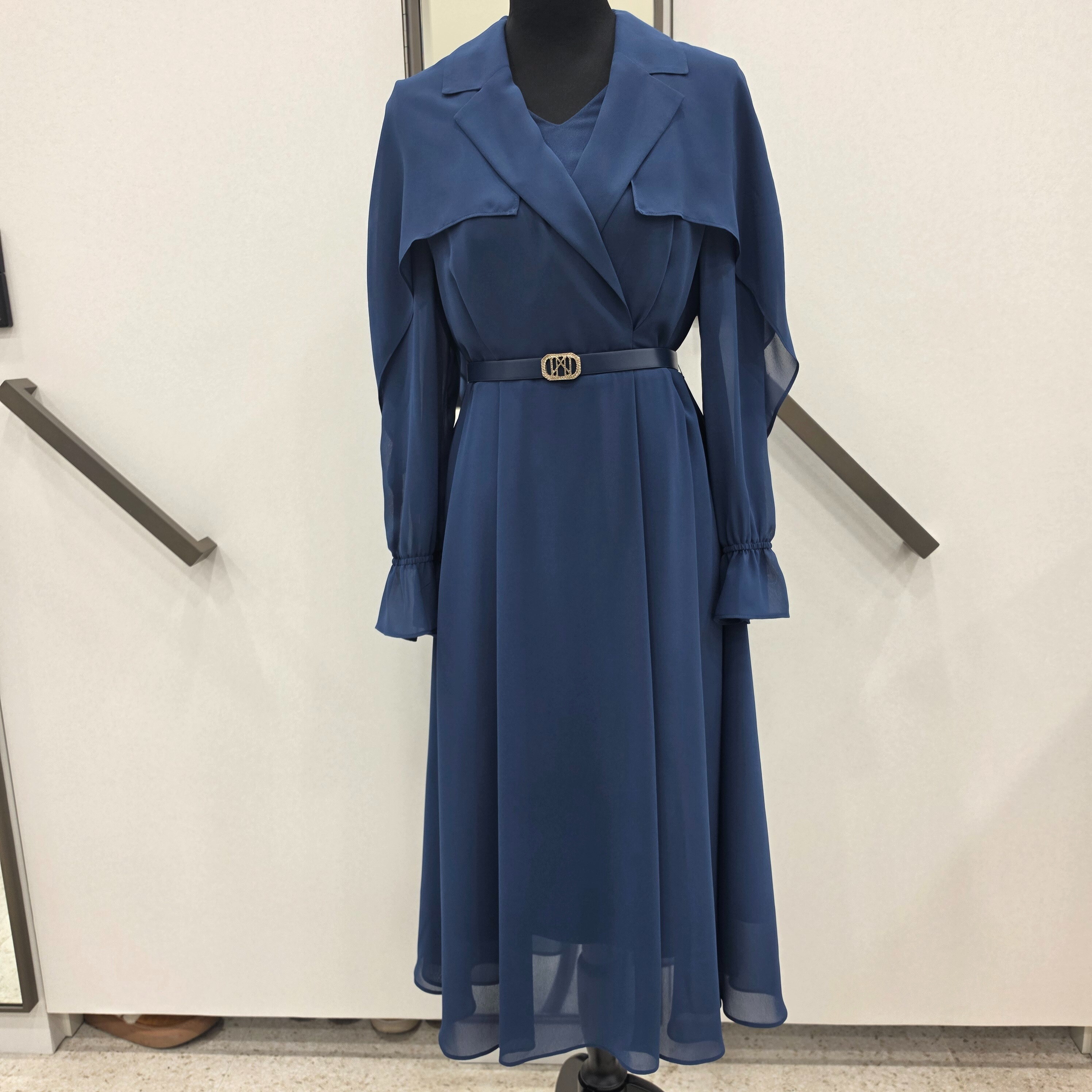 베스띠벨리 (패플) [베스띠벨리]쉬폰 트렌치 스타일 벨티드 원피스BMOAC2502 NA_SH_SH