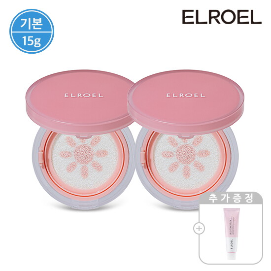 [엘로엘(화장품)][엘로엘] 핑크 톤업 선쿠션 15g 본품 2개+B12 비타크림 50ml
