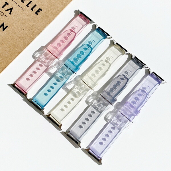 아미크(AM2C) 아미크 갤럭시워치5프로 45mm TPU 실리콘 스마트워치 스트랩 시계줄 컬러 체인지 투명 스포츠 R920