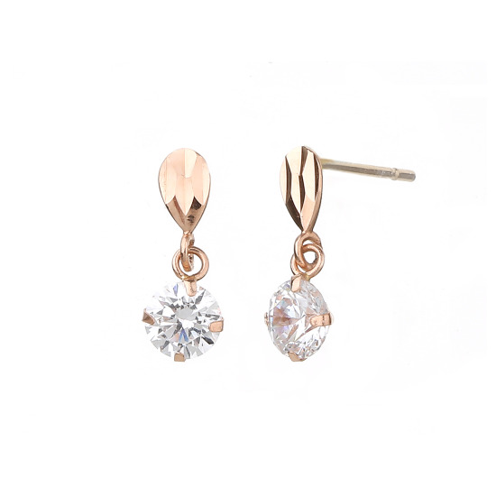 [줄리카이]줄리카이 14k 큐빅댕글귀고리