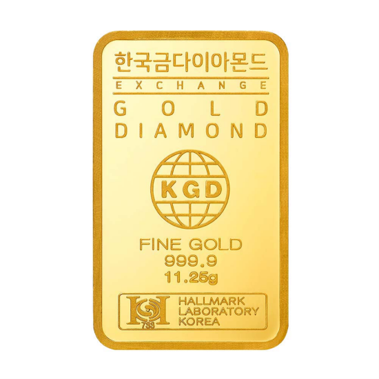 [한국금다이아몬드] 순금 골드바 24K 11.25g 999.9 금시세