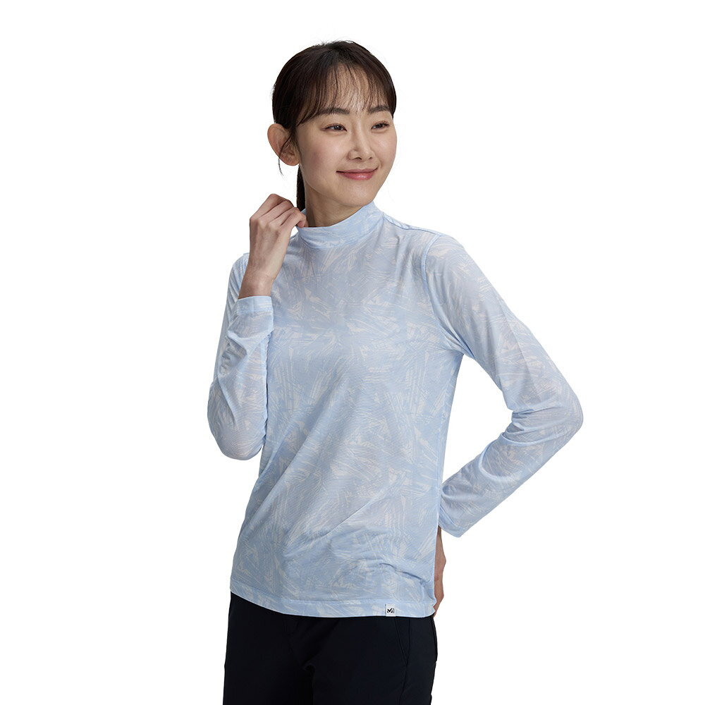 밀레 [밀레]프린트 냉감 베이스 레이어드 기능성 티셔츠_MVTUT874_OD