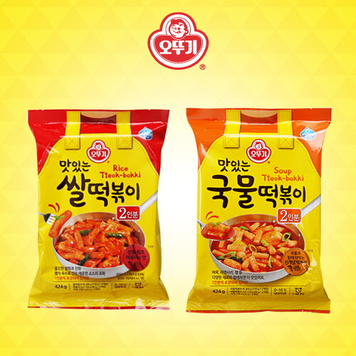 오뚜기 맛있는 쌀떡볶이 424g x 3개+ 국물 떡볶이 424g x 3개