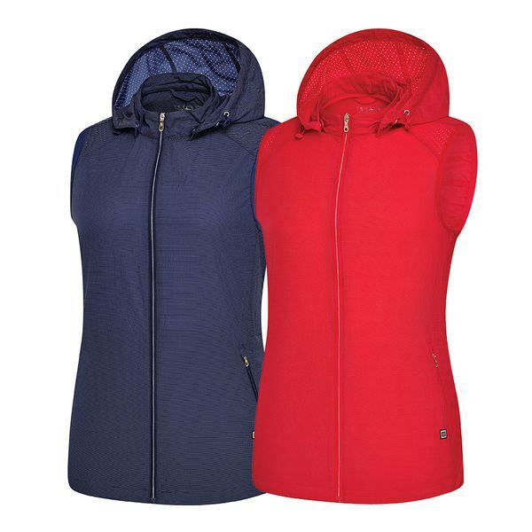 BTR [하프클럽/BTR]비티알 BTR 골프 여성 여름 후드탈부착 펀칭 조끼 이스텔W(여) BSV0721W