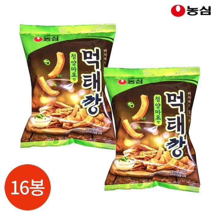 농심 셀러허브 식품 농심 먹태깡 청양마요맛 60g x 16봉