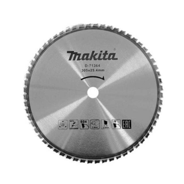 MAKITA 지오벤처스 원형톱 날(12) 금속용 12인 치 TCT/305 x 25.4 x 60T x 2.4/금속 D-71364