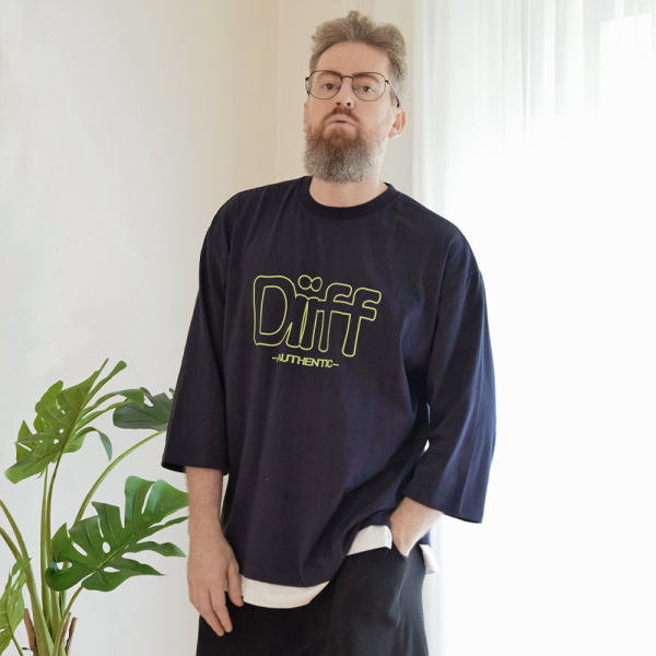 주식회사 마이스탈 디프(남성) [디프][당일발송/타임특가] 투명디프 레이어드 오버핏 트임 7부티 DRV_0008 (4Color)