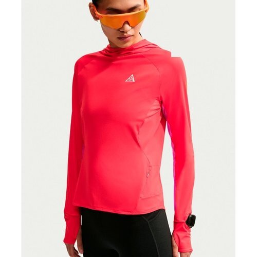 제조사: Nike. Inc / 수입처 : 나이키코리아(유) 나이키 나이키 ACG UV 차단 후드 트레일 러닝 미드 레이어 탑 W - 라이트 크림슨:데저트 핑크:서밋 화이트 IO9756-696 -