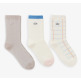 [라코스테우먼(AVE)]여성용 트리플 번들 양말 RA222B-54G-IXQ RA222B-54G-IXQ