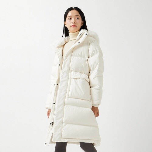 컬럼비아 여성 클라우드 비치 롱 다운 자켓 C54YL3482105