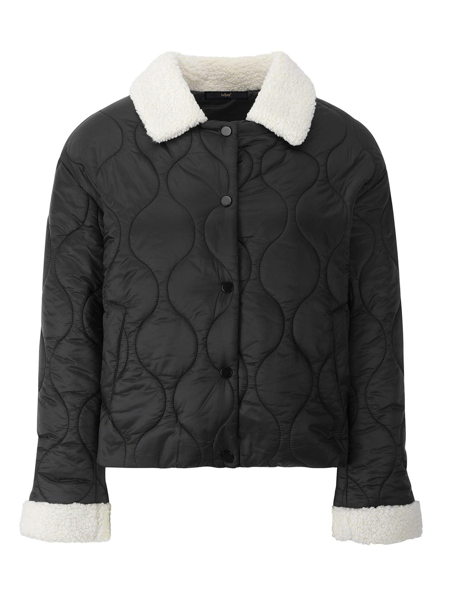 르샵 [르샵]웨이브 퀼팅 밑단 스트링 패딩 점퍼 (DP4JJ018A)