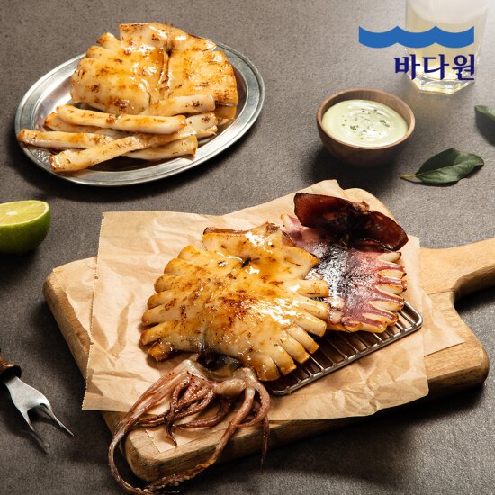 [바다원]피데기 반건조 오징어 10미 중형 (1kg) 국내산