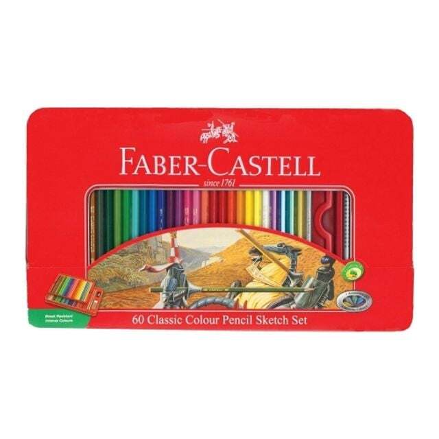 지오벤처스 (파버카스텔) 유성색연필 60색 틴케이스 11 58 93/적색케이스 갑(3개입)