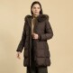 [BCBG]벨티드 라인 퍼 후드 다운 B5WAF880