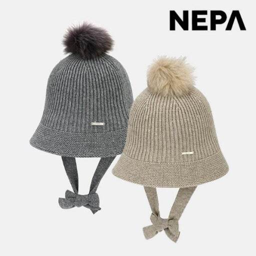 네파 여성 루나 니트 털방울 버킷햇 7J87429