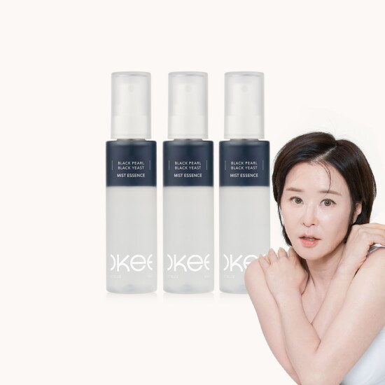 [오키뷰티][오키뷰티] 흑진주 흑효모 미스트 에센스 80ml, 3개