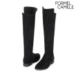 스웨이드 스판 롱부츠 블랙 2CM FIW1F1SL301