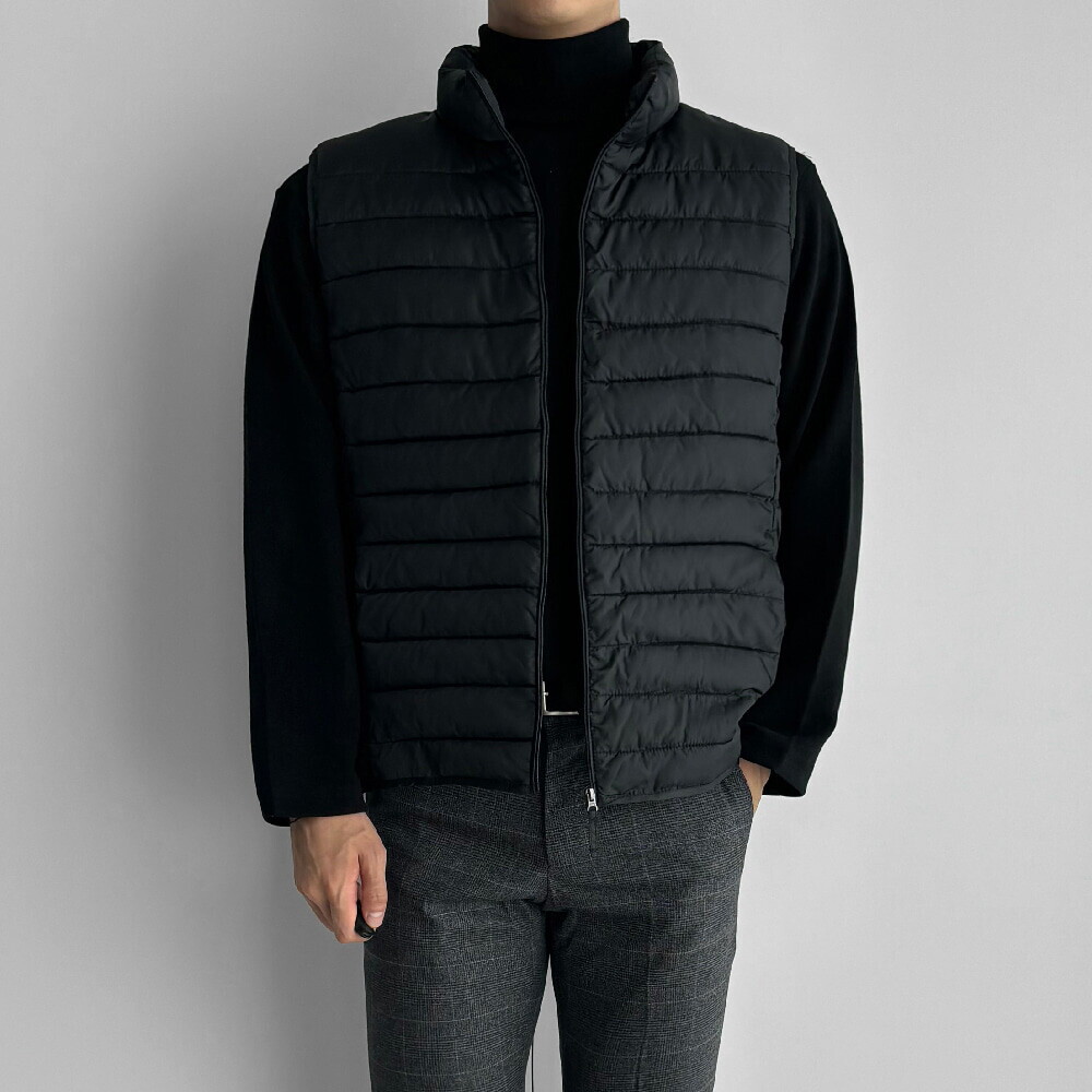 뉴메이드 뉴메이드 / 페스타 차이나 카라 초경량 패딩 조끼 / 빅사이즈 2XL