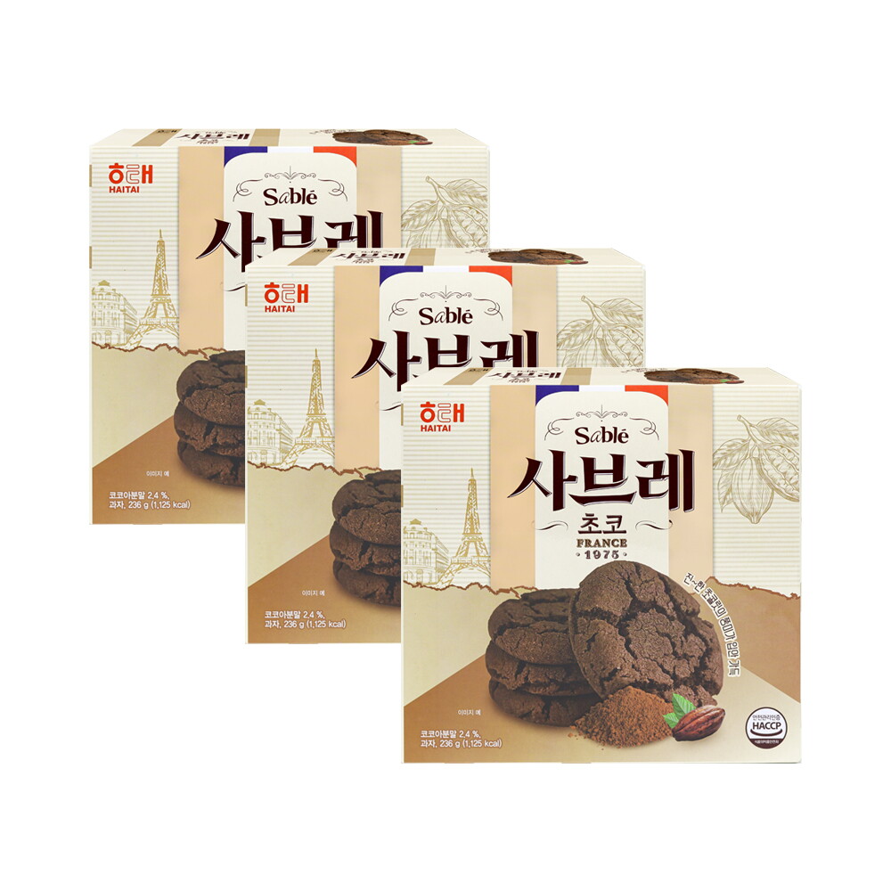 해태제과 해태제과 해태 초코 사브레 236g x 3개