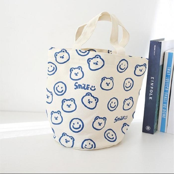 상세페이지 참조 셀러허브잡화 직장인 도시락 이거찜 런치백 손가방 스마일미니 국내가 골덴 캔버스백 에코백 연예인에코백 에