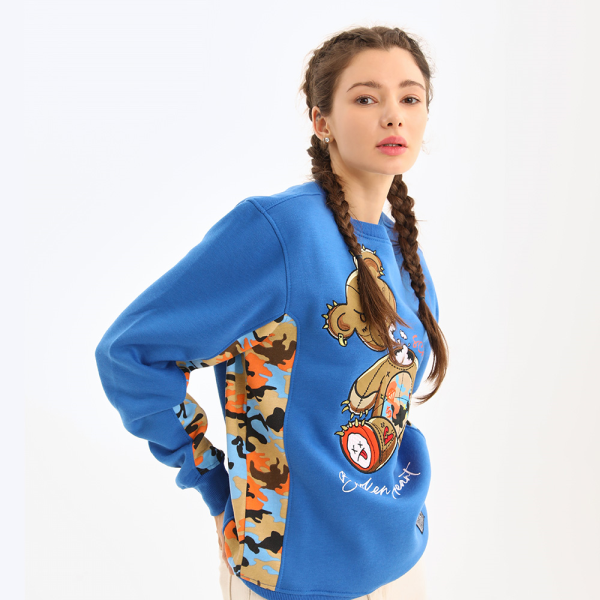 기타 [무니크영]F1121 무니크영 브로큰 하트 베어 맨투맨