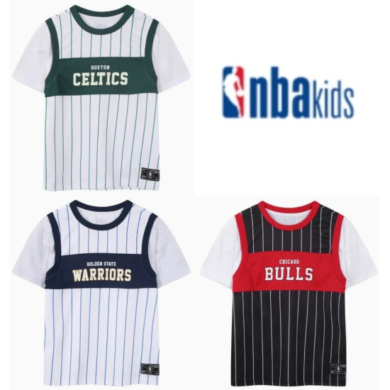 [엔비에이키즈]NBA키즈 BOS 팀 베스트 레이어드 티셔츠 K262TS060P