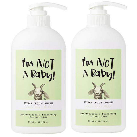 [아임낫어베이비]아임낫어베이비 고트밀크 키즈 바디워시 500ml 2개