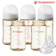 [더블하트][더블하트] 3세대 240ml 베이직 트윈팩(젖병2개/노꼬지) + 젖꼭지 2개