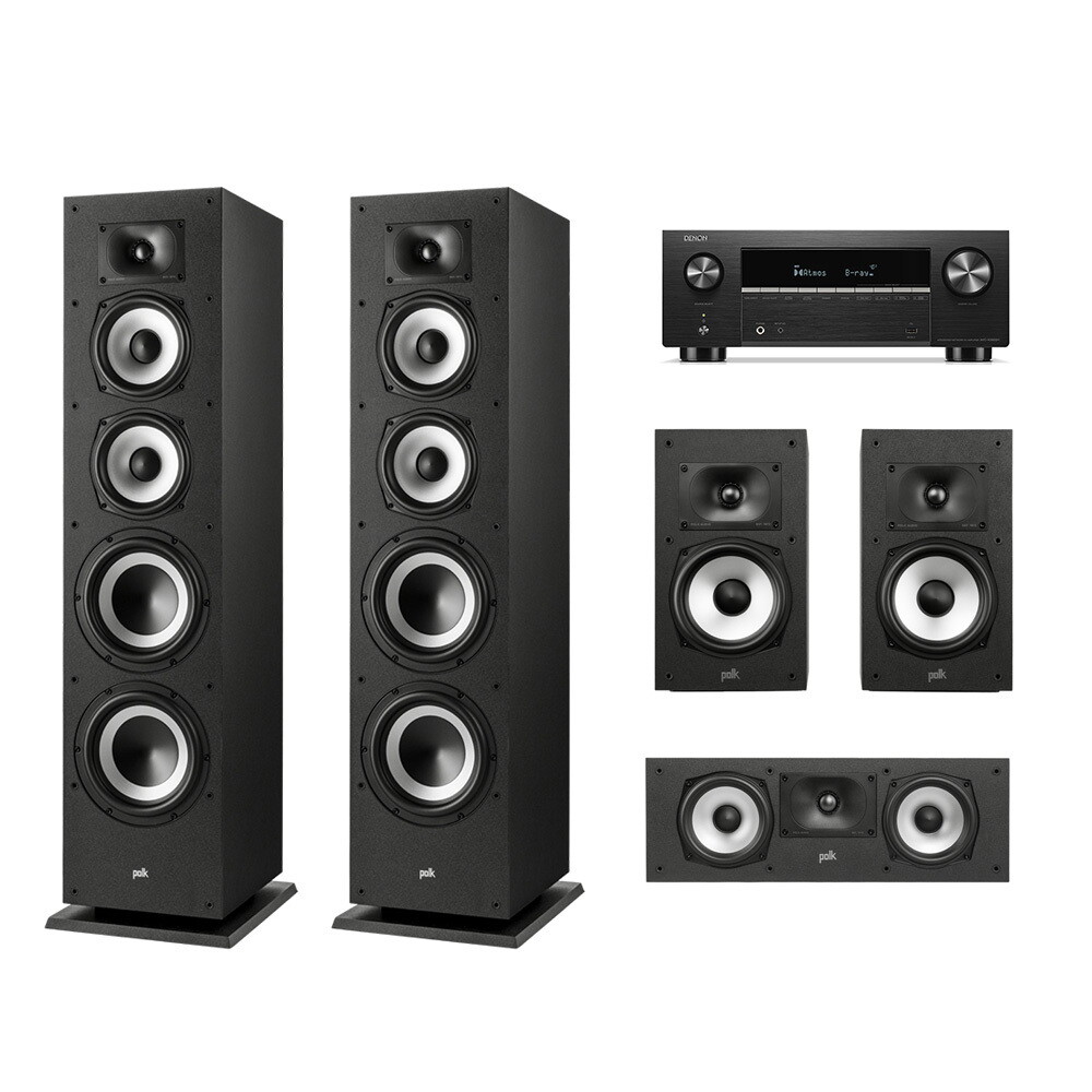DENON 데논 AVC-X3900H + 폴크오디오 XT70 5채널 홈시어터 스피커(20/30)