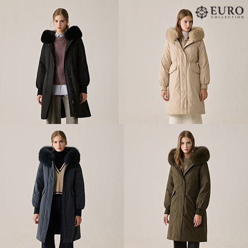 유로컬렉션 [유로컬렉션][유로컬렉션]초특가 사가폭스퍼 래빗 풀스킨 구스다운 롱코트  _637987